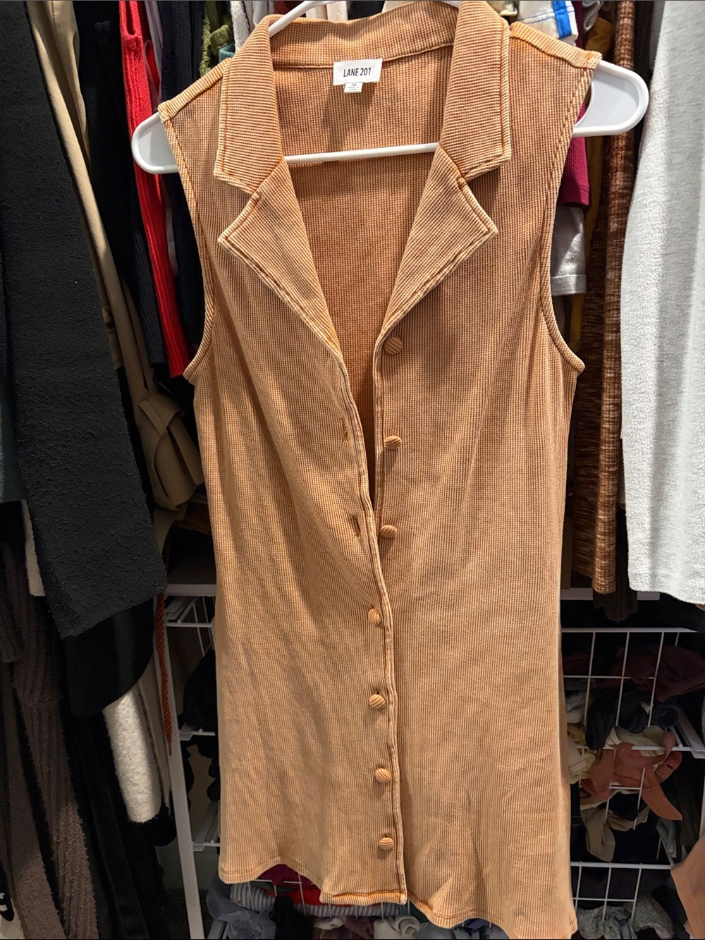 Lane 201 Sleeveless Maxi Corduroy Dress in Camel 🐪 ☀️